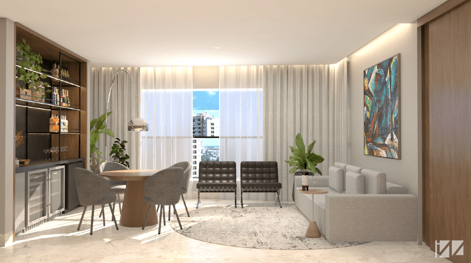 Apartamento R&B - Projeto arquitetônico 1